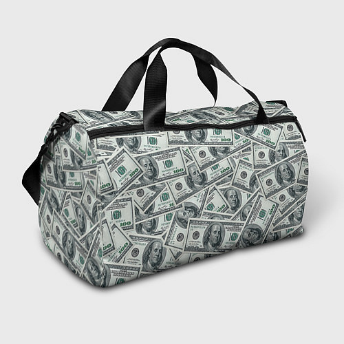 Спортивная сумка Банкноты / 3D-принт – фото 1