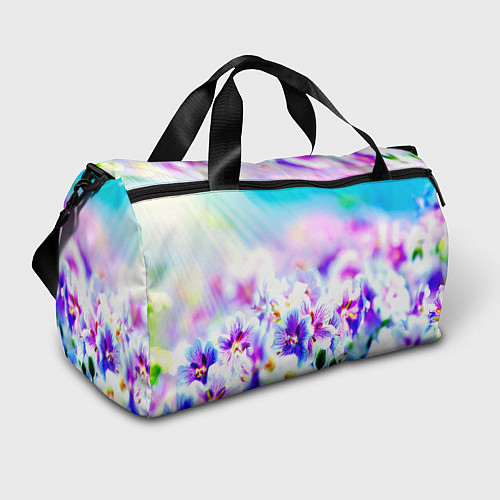 Спортивная сумка Цветочное поле / 3D-принт – фото 1