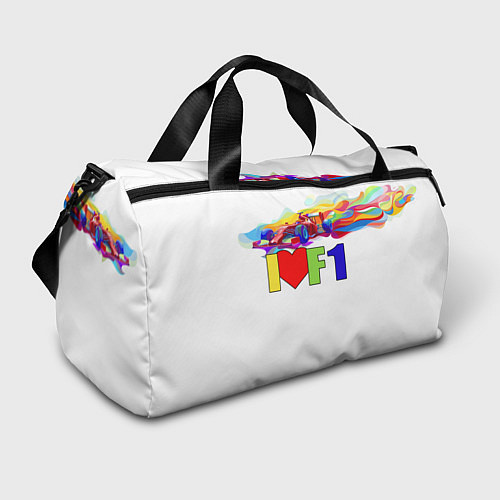 Спортивная сумка Я люблю F1 / 3D-принт – фото 1