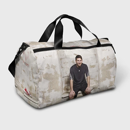 Спортивная сумка Улыбчивый Месси / 3D-принт – фото 1