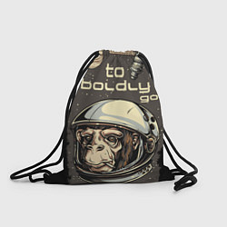 Рюкзак-мешок Monkey: to boldly go, цвет: 3D-принт