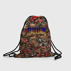 Рюкзак-мешок DOOM: Pixel Monsters, цвет: 3D-принт