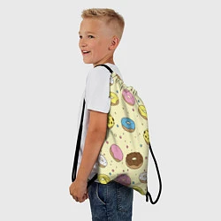 Рюкзак-мешок Сладкие пончики, цвет: 3D-принт — фото 2