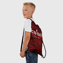 Рюкзак-мешок Cs:go - Crimson Web Style Factory New Кровавая пау, цвет: 3D-принт — фото 2