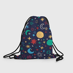 Рюкзак-мешок Звездное небо, цвет: 3D-принт