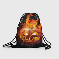 Рюкзак-мешок Огненная стихия хэллоуин, цвет: 3D-принт