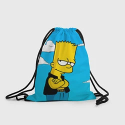 Рюкзак-мешок Задумчивый Барт, цвет: 3D-принт