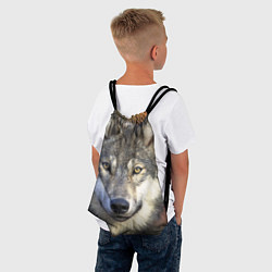 Рюкзак-мешок Улыбка волка, цвет: 3D-принт — фото 2