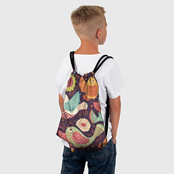 Рюкзак-мешок Птички, цвет: 3D-принт — фото 2