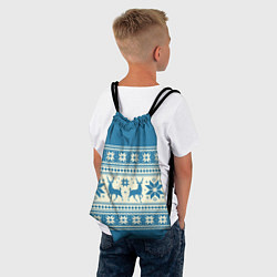 Рюкзак-мешок Новогодний свитер, цвет: 3D-принт — фото 2