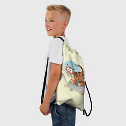 Рюкзак-мешок Маленький тигренок, цвет: 3D-принт — фото 2