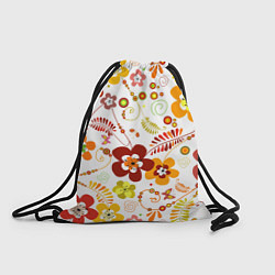 Рюкзак-мешок Летние цветы, цвет: 3D-принт