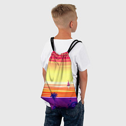 Рюкзак-мешок Гавайский вечер, цвет: 3D-принт — фото 2
