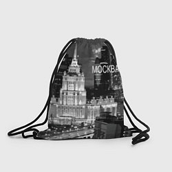 Рюкзак-мешок Огни ночной Москвы, цвет: 3D-принт