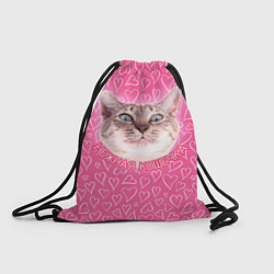 Рюкзак-мешок Нежная кошечка, цвет: 3D-принт