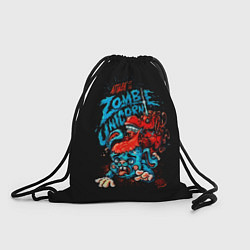 Рюкзак-мешок Zombie Unicorn, цвет: 3D-принт