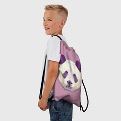 Рюкзак-мешок Геометрическая панда, цвет: 3D-принт — фото 2