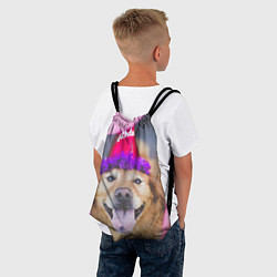 Рюкзак-мешок Birthday Dog, цвет: 3D-принт — фото 2