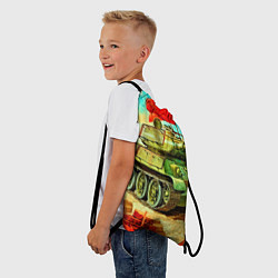 Рюкзак-мешок Танк, цвет: 3D-принт — фото 2