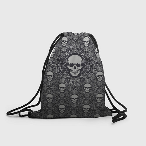 Мешок для обуви Black Milk: Skulls / 3D-принт – фото 1