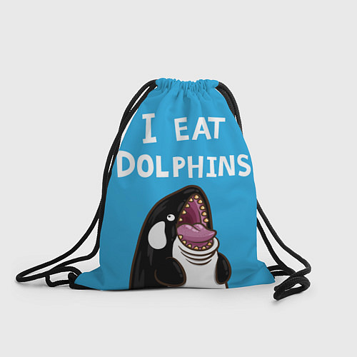 Мешок для обуви I eat dolphins / 3D-принт – фото 1