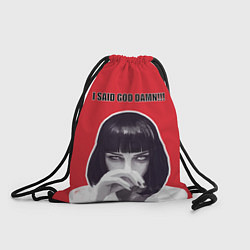 Рюкзак-мешок I said god damn, цвет: 3D-принт