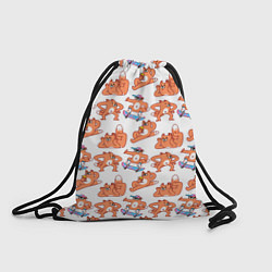 Рюкзак-мешок Стикеры с лисом, цвет: 3D-принт