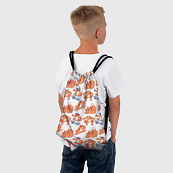 Рюкзак-мешок Стикеры с лисом, цвет: 3D-принт — фото 2