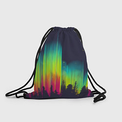 Рюкзак-мешок Северное сияние, цвет: 3D-принт