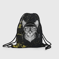 Рюкзак-мешок Cat Rider, цвет: 3D-принт