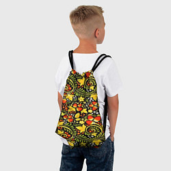 Рюкзак-мешок Khokhloma pattern, цвет: 3D-принт — фото 2