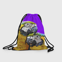 Рюкзак-мешок Попугайчики, цвет: 3D-принт