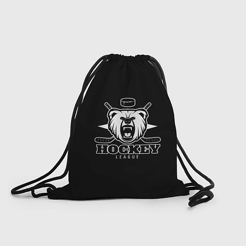 Мешок для обуви Bear hockey / 3D-принт – фото 1