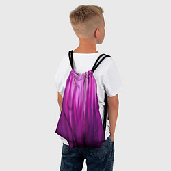 Рюкзак-мешок Фиолетово-черные краски, цвет: 3D-принт — фото 2