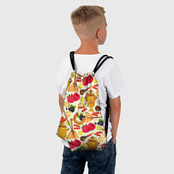 Рюкзак-мешок Народная кухня, цвет: 3D-принт — фото 2