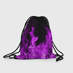Рюкзак-мешок Фиолетовый огонь, цвет: 3D-принт