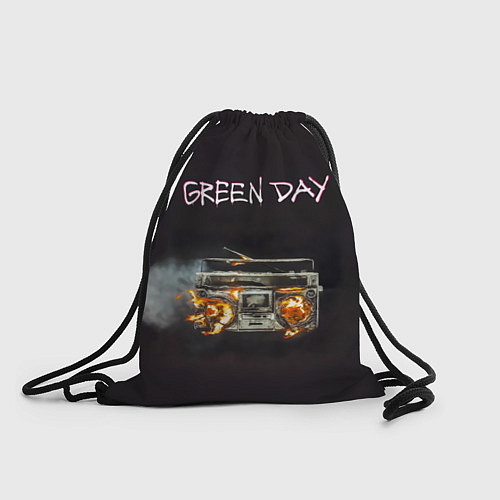 Мешок для обуви Green Day магнитофон в огне / 3D-принт – фото 1