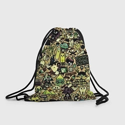 Рюкзак-мешок Стикер бомбинг, цвет: 3D-принт