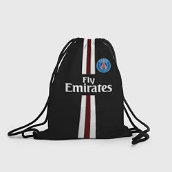 Рюкзак-мешок PSG FC: Black 2018, цвет: 3D-принт