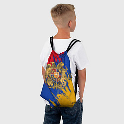 Рюкзак-мешок Герб и флаг Армении, цвет: 3D-принт — фото 2