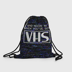 Рюкзак-мешок 4K VHS, цвет: 3D-принт