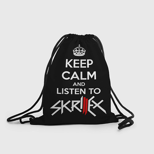 Мешок для обуви Keep Calm & Skrillex / 3D-принт – фото 1