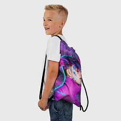 Рюкзак-мешок Lil Peep: Glitch, цвет: 3D-принт — фото 2