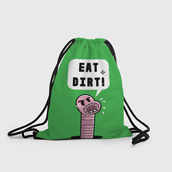 Рюкзак-мешок Eat Dirt, цвет: 3D-принт