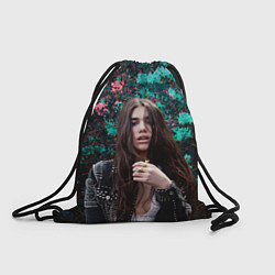 Рюкзак-мешок Dua Lipa: Floral, цвет: 3D-принт