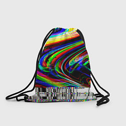 Рюкзак-мешок Оптический глитч, цвет: 3D-принт