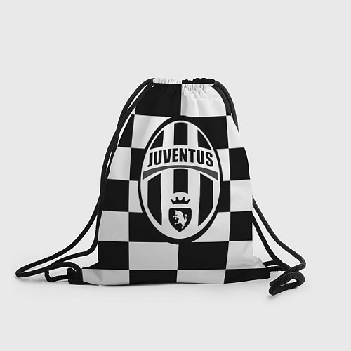 Мешок для обуви FC Juventus: W&B Grid / 3D-принт – фото 1