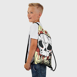 Рюкзак-мешок Уличный череп, цвет: 3D-принт — фото 2