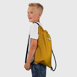 Рюкзак-мешок Chevrolet желтый градиент, цвет: 3D-принт — фото 2