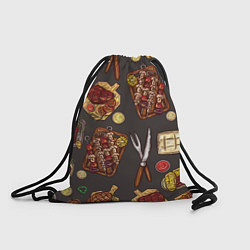 Рюкзак-мешок Шашлычное раздолье, цвет: 3D-принт